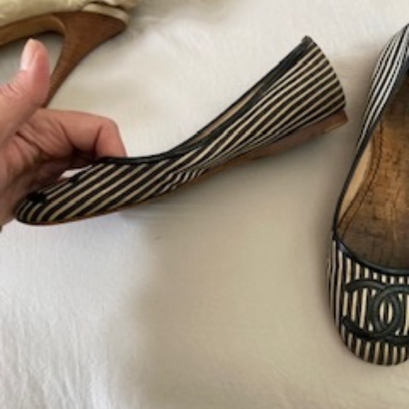 Chanel pin stipped flats - Picture 2 of 4